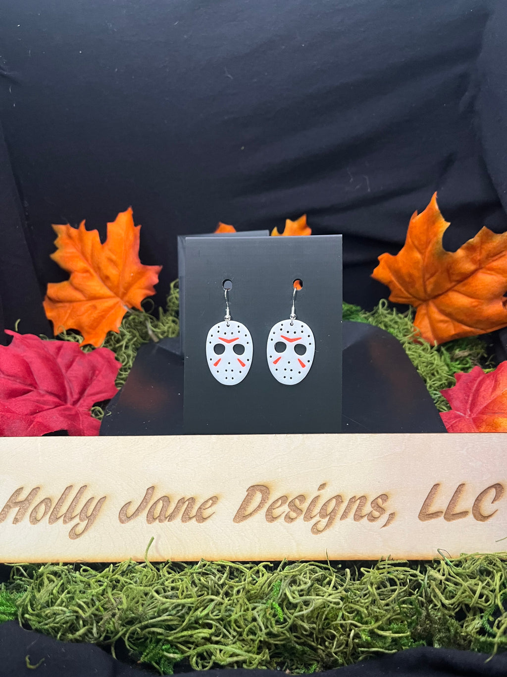 Hockey’s mask earrings