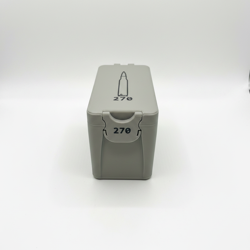 .270 Ammo Case - White Background