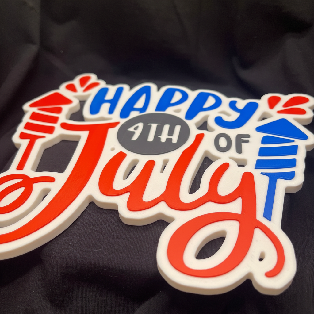 4th of July Wall Hanger - Detail