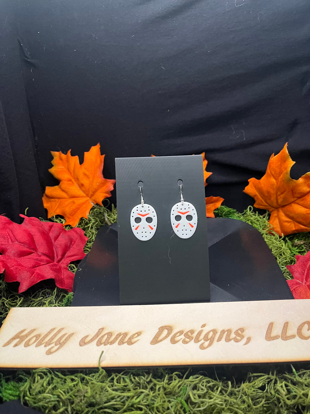Hockey’s mask earrings