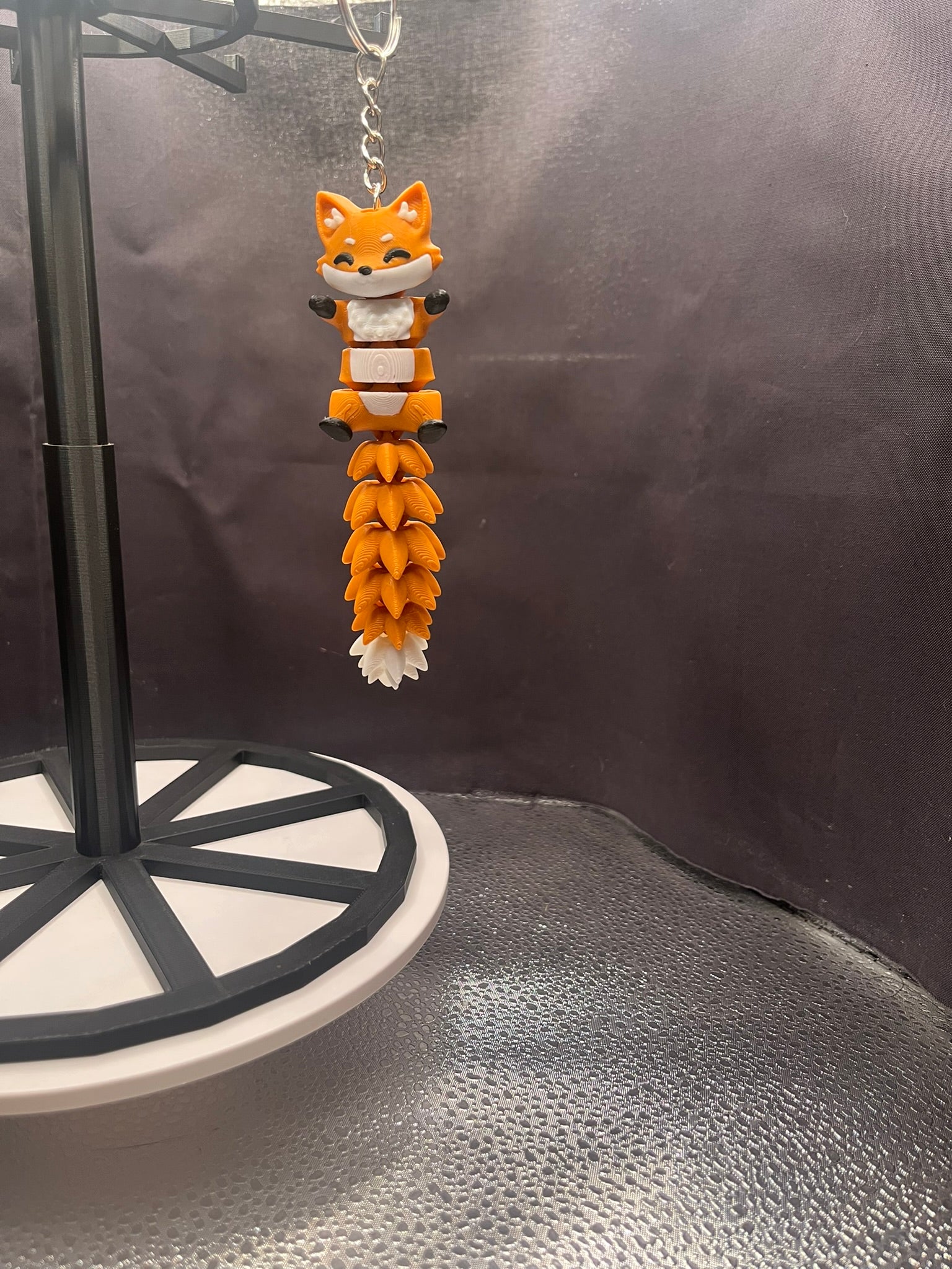 3D-Printed Fox Keychain – Handcrafted Woodland Accessory
