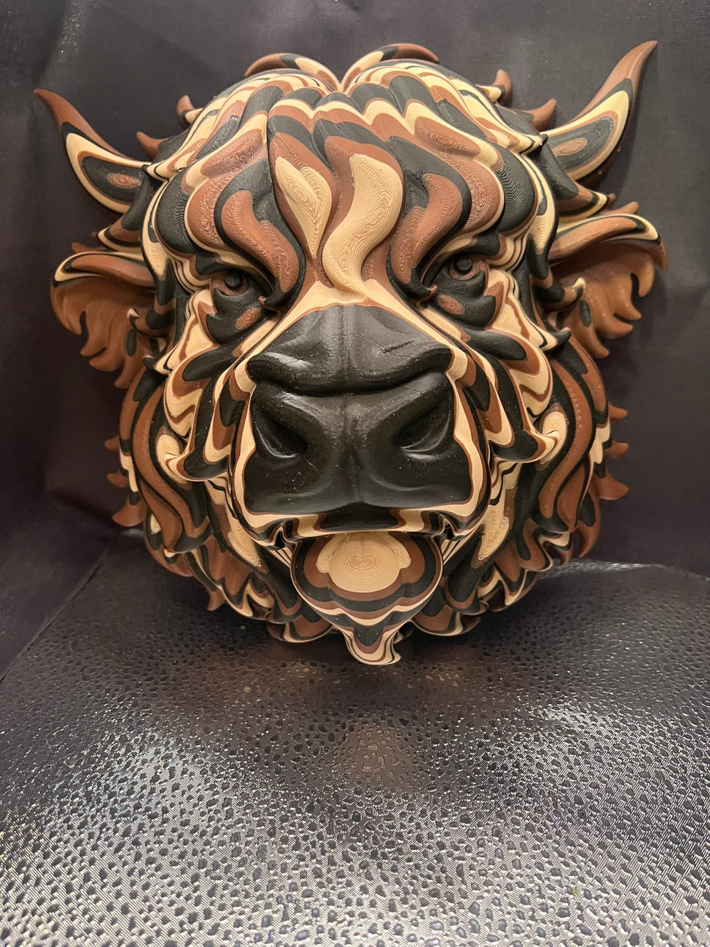 3D-Printed Highland Cow Wall Hanger – Rustic Farmhouse Décor