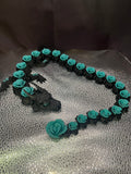 Rose, Teal & Black Articulating Dragon – Fully Flexible 3D-Printed Collectible
