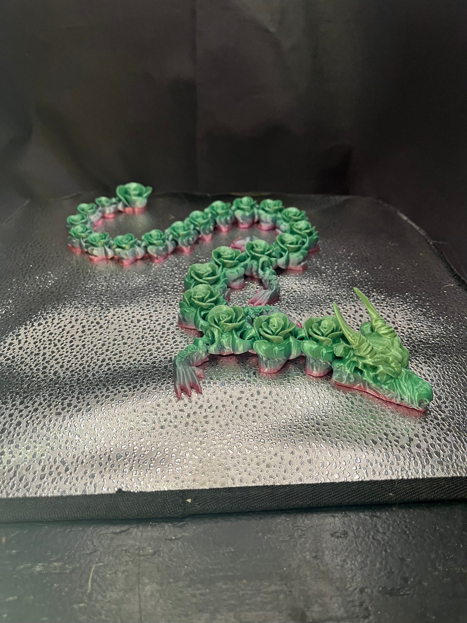 Multi-Color Rose Articulating Dragon – Fully Flexible 3D-Printed Collectible