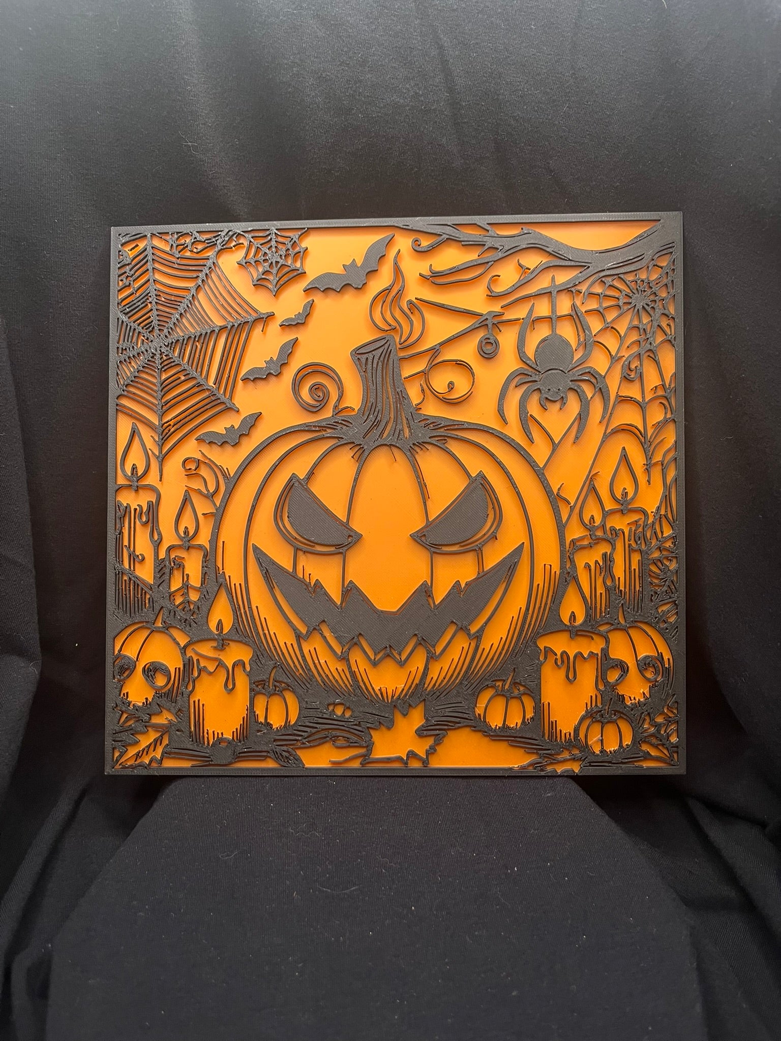 3D-Printed Pumpkin Wall Art – Fall & Halloween Home Décor