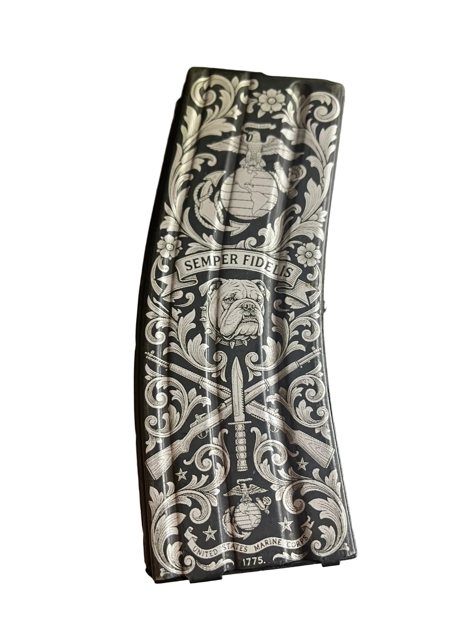 USMC Fiber Engraved Magazine