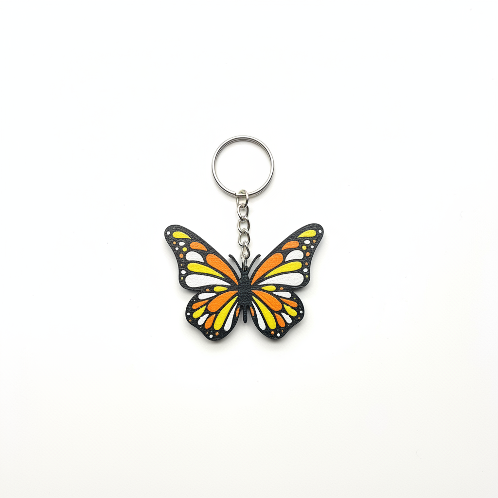 Butterfly Keychain - White Background