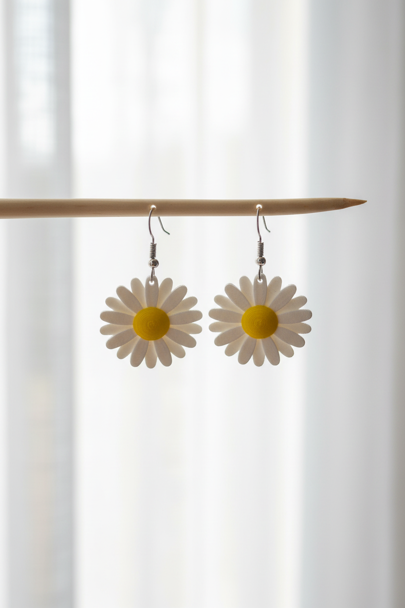 Daisy Earrings - Lifestyle