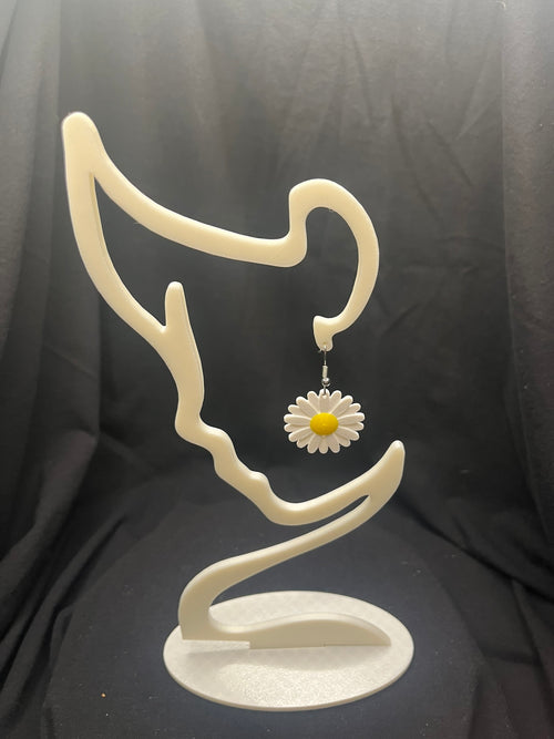 3D Printed Daisy Earrings