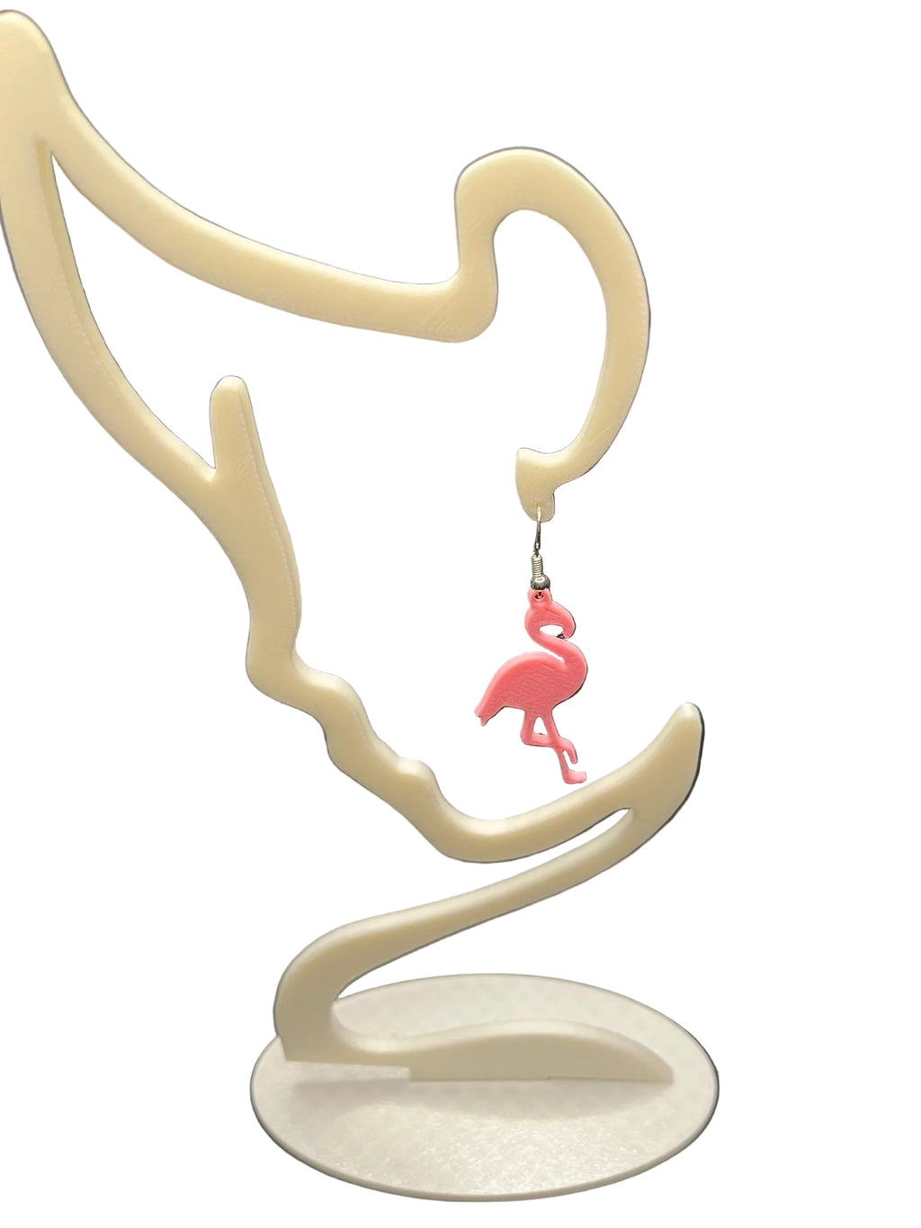 3D Printed Flamingo Earrings
