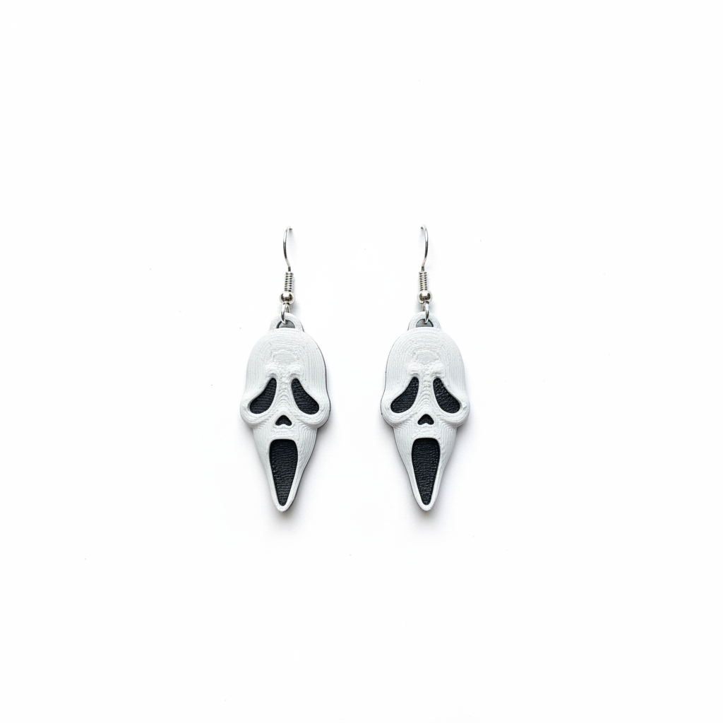 Ghost Earrings Studio Shot