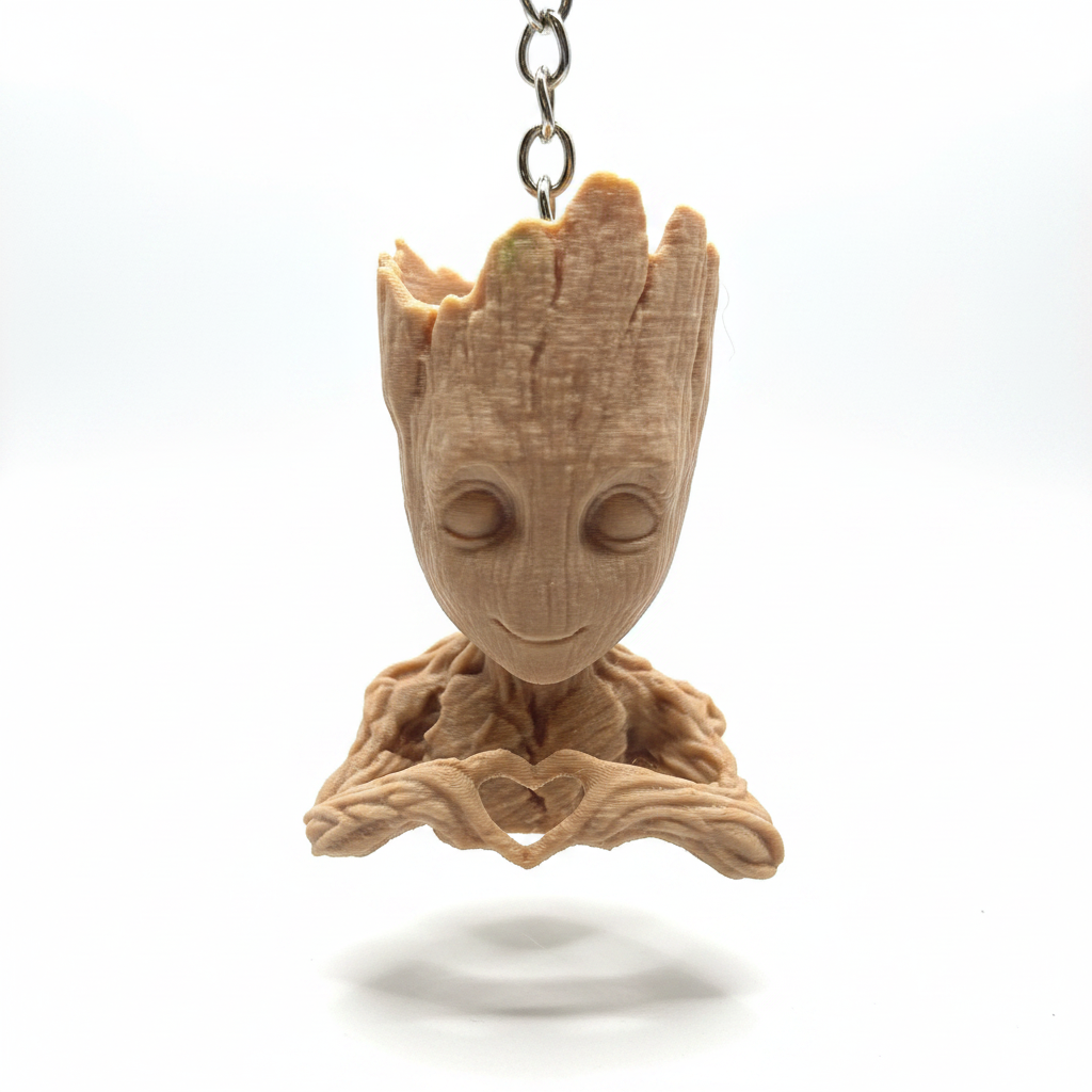 Groot Love Keychain - Detail