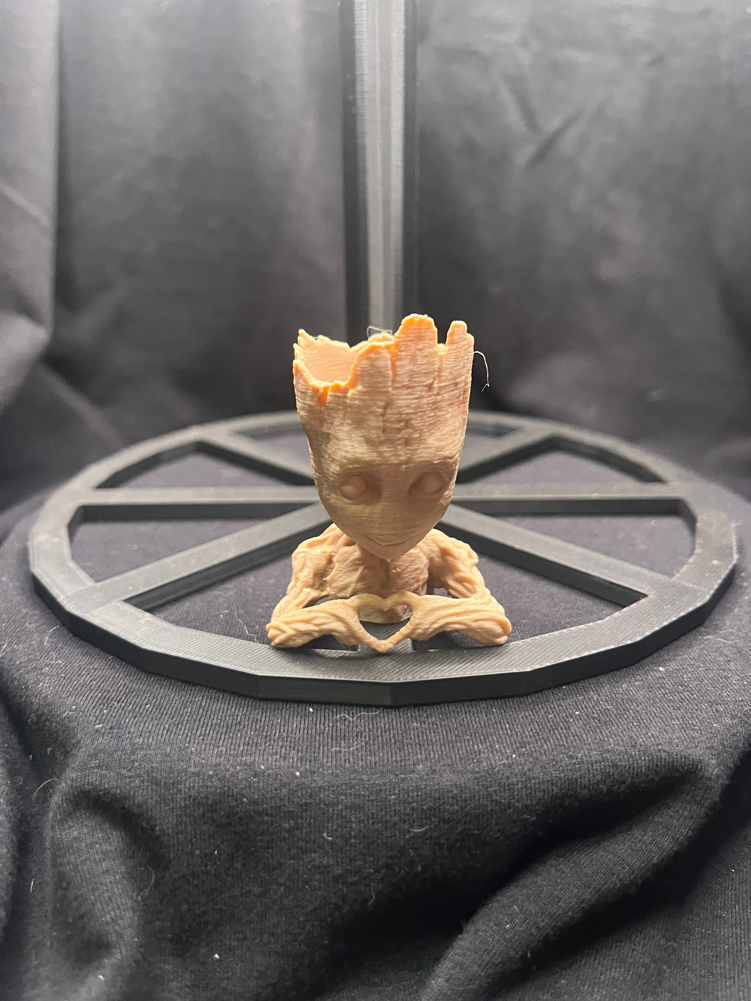 3D Printed Groot Love Keychain
