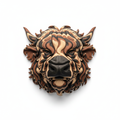 Highland Cow Wall Hanger - White Background