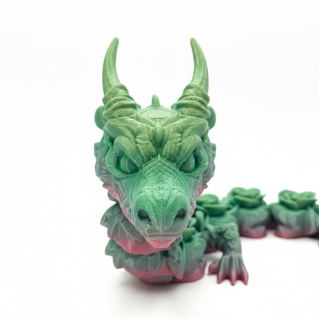 Multi-Color Rose Dragon - Detail