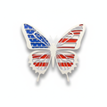 Patriotic Butterfly Wall Hanger - White Background