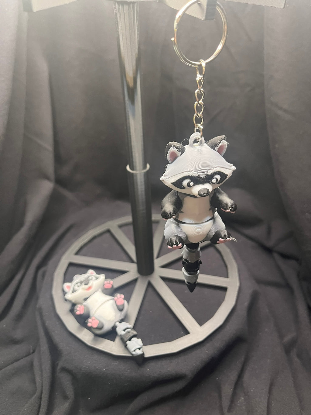 3D Printed Raccoon Keychain