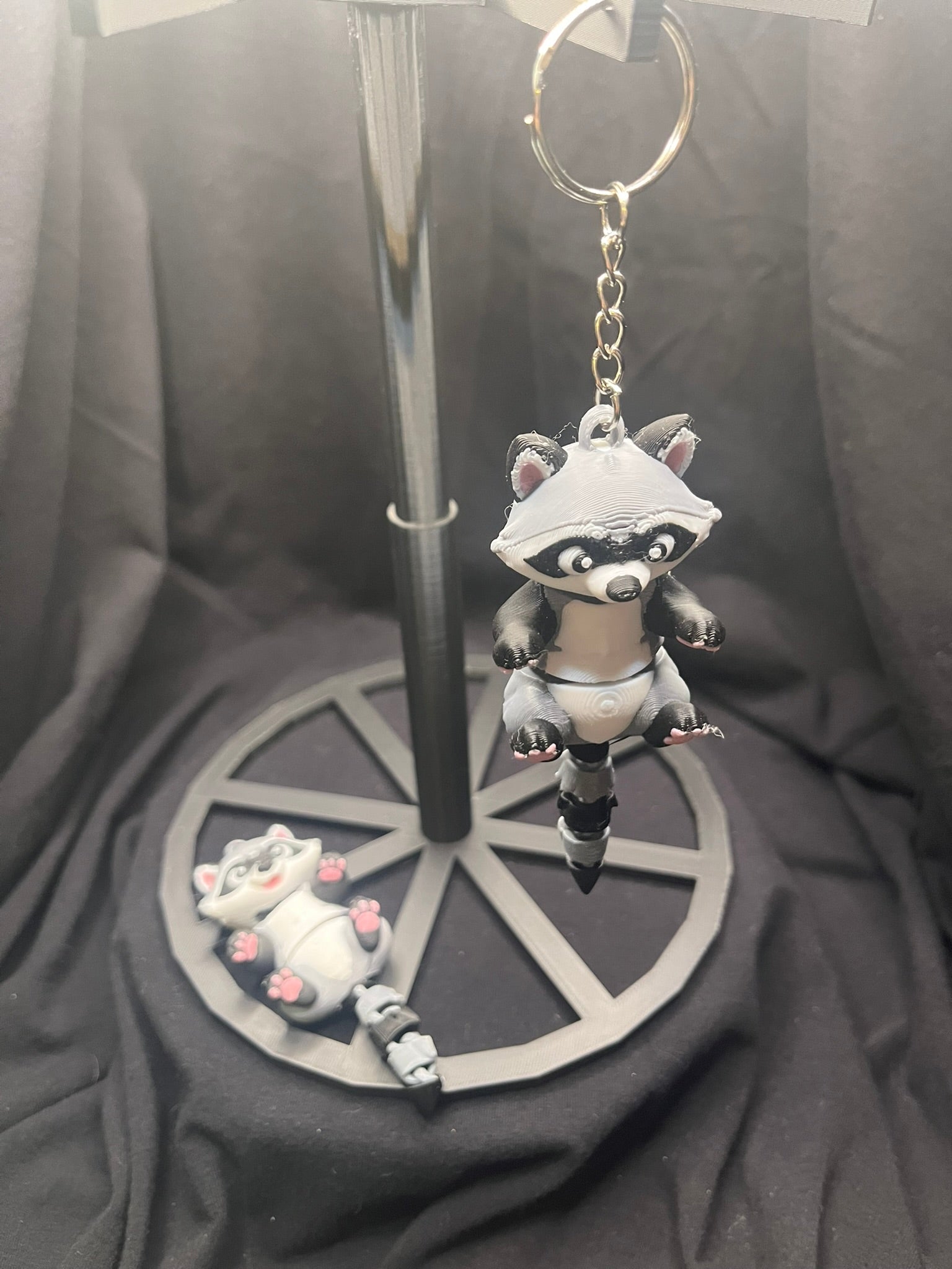 3D Printed Raccoon Keychain