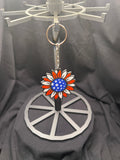 Patriot sunflower keychain