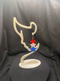 Patriotic Red White & Blue Star Dangle Earrings