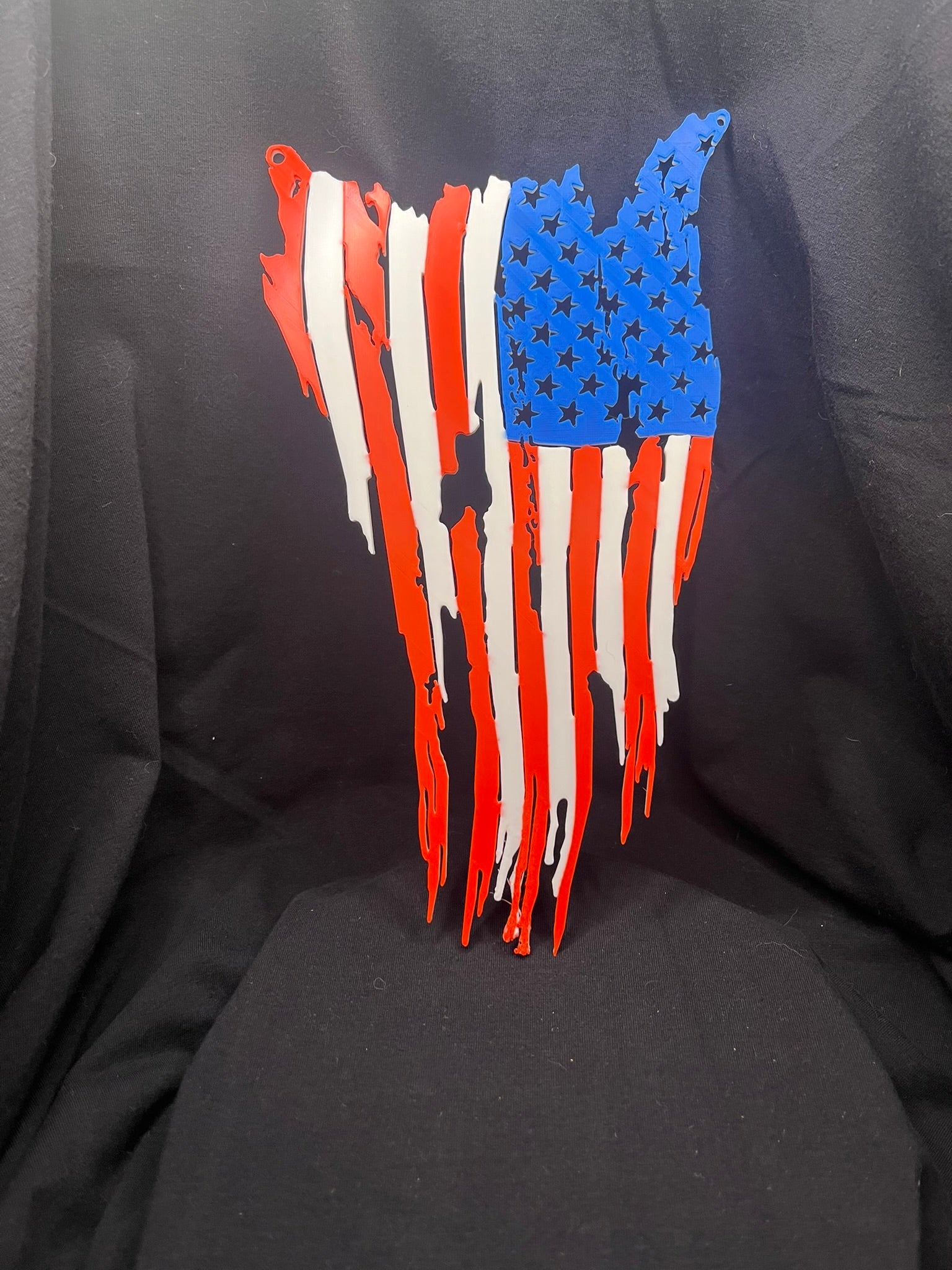 tattered flag wall hanger