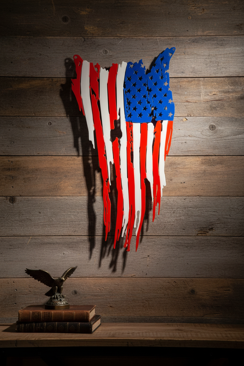 Tattered Flag Wall Hanger - Lifestyle
