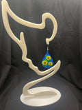 3D Printed Teardrop Daisy Earrings