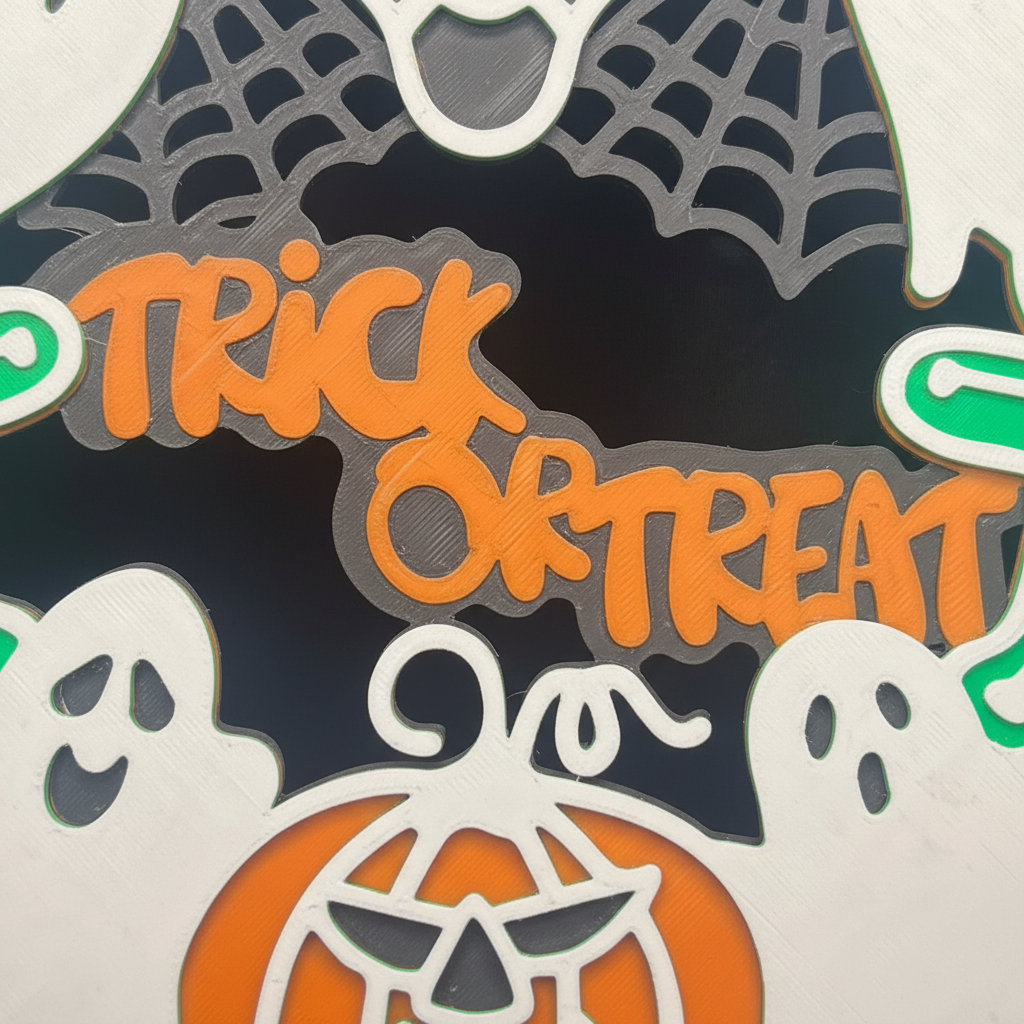 Trick or Treat Wall Hanger - Detail
